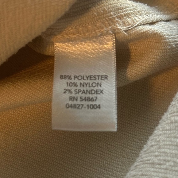 Christopher Banks cream colored, lightweight corduroy shirt jacket size LP - Picture 8 of 8